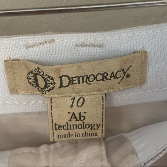 DEMOCRACY “Ab” Technology Camo Stretch Joggers Jeans Denim Size 10 - Picture 4 of 12